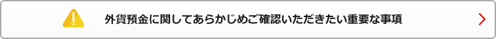 外貨預金に関してあらかじめご確認いただきたい重要な事項